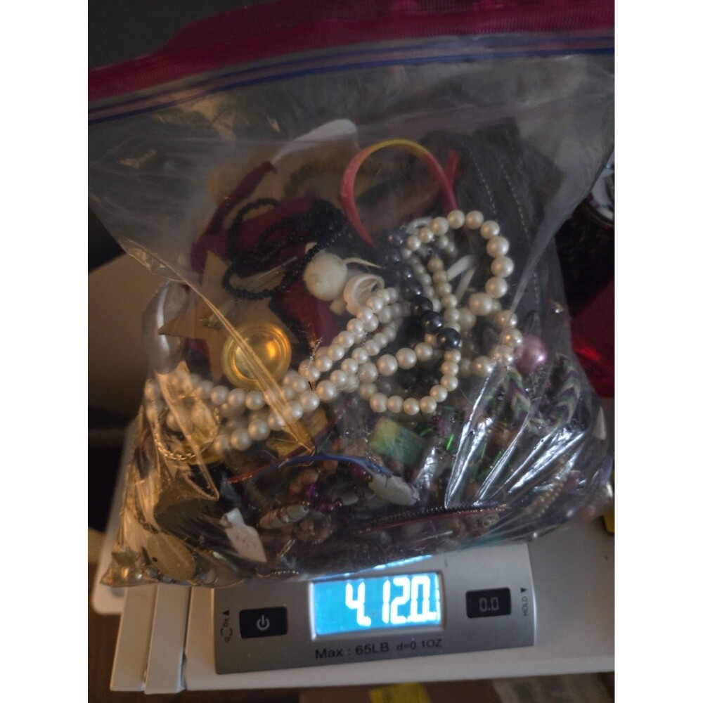 5 LBS Jewelry Craft Lot Broken Junk Repair Repurpose Art Harvest Damaged Costume